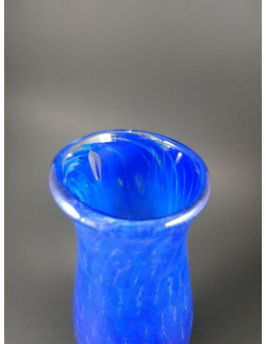 Vaso in vetro di Murano blu con trasparenze - The Glass Cathedral Santa  Chiara