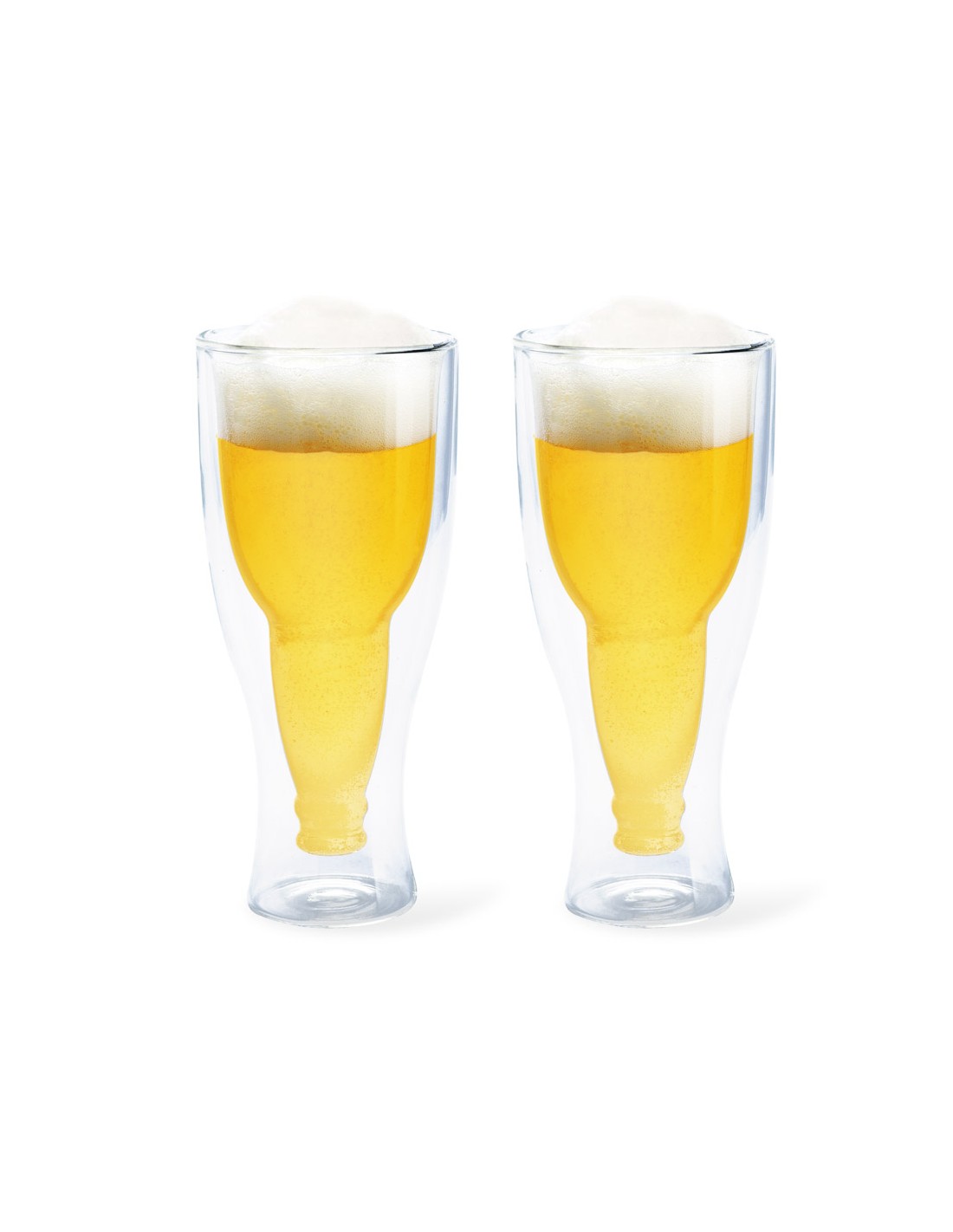 Set 2 bicchieri da birra doppio vetro 400 ml GRAVITY by Balvi│BalenaDesign