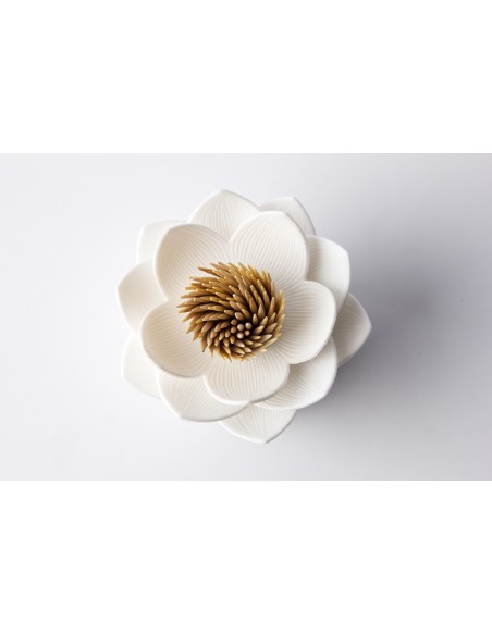 Contenitore Portastuzzicadenti a forma di loto colore bianco LOTUS by QUALY